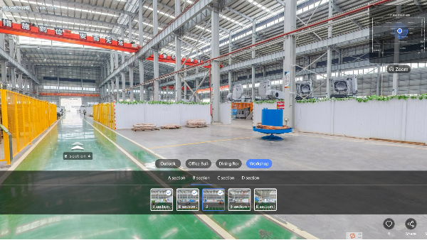 景智行营造身临其境的体验，走进工厂VR全景世界
